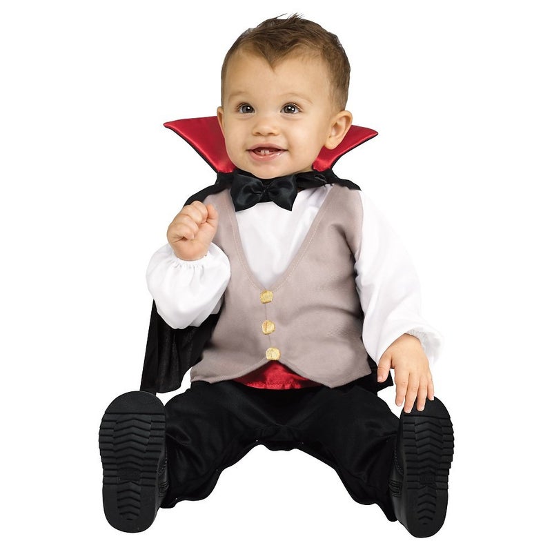 Fun World Unisex Baby Lrg/Baby Drac Infnt Cstm Costume, Black, 12/24 Months US